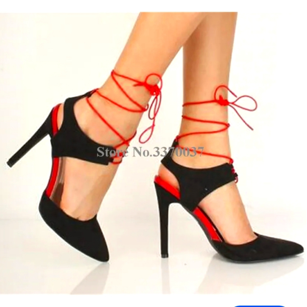 Lace up heels